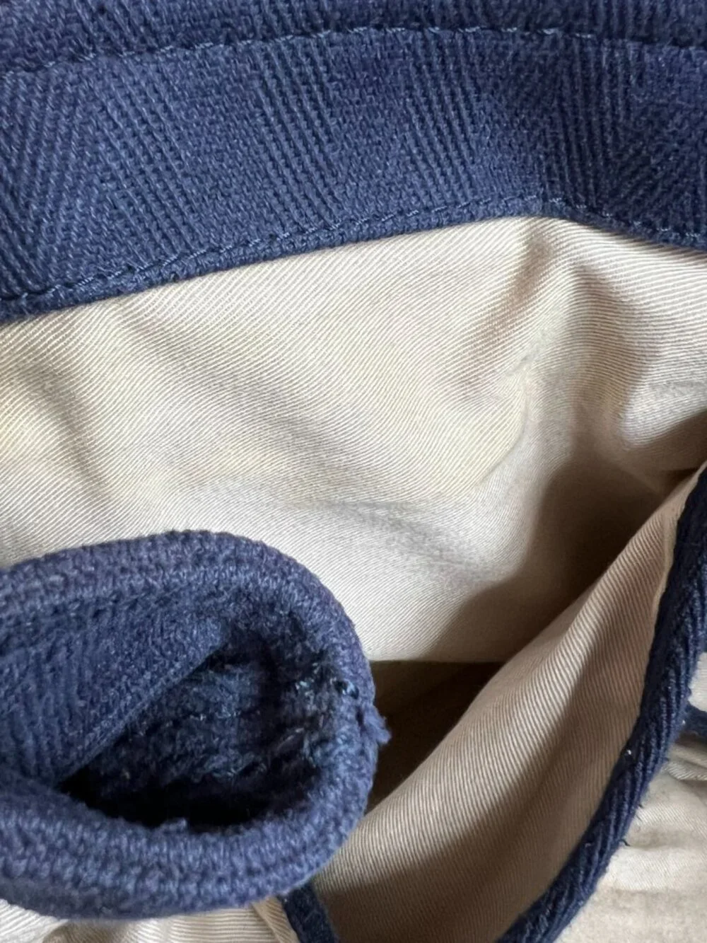 Pottery Barn Kids tote bag diaper navy blue canvas brown leather